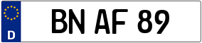 Trailer License Plate